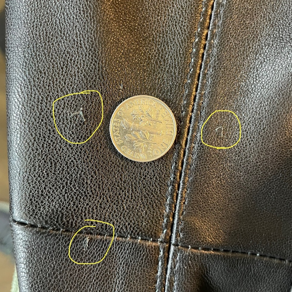 COLE HAAN Women’s leather/lamb skin jacket - Picture 11 of 13